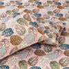 Fantasy Tea Pink 4 Pillow Multani Bedsheet Set - Khan Tex