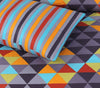 Geometric Luxe Cotton Printed Bedsheet Set - Khan Tex