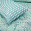 Ice Blue Cotton Printed Bedsheet Set - Khan Tex