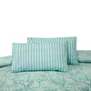 Ice Blue Cotton Printed Bedsheet Set - Khan Tex