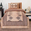 Lush Rusty Red 4 Pillow Multani Bedsheet Set - Khan Tex