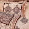 Lush Rusty Red 4 Pillow Multani Bedsheet Set - Khan Tex