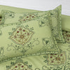 Mint Green Cotton Embroidery Bedsheet Set - Khan Tex