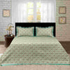 Nova Dark Pistachio Multani Bedsheet Set - Khan Tex