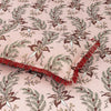 Nova Light Red Multani Bedsheet Set - Khan Tex