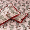 Nova Light Red Multani Bedsheet Set - Khan Tex