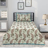 Nova Pistachio Flora Multani Bedsheet Set - Khan Tex