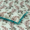 Nova Pistachio Flora Multani Bedsheet Set - Khan Tex