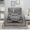 Opal Black 4 Pillow Multani Bedsheet Set - Khan Tex