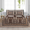 Opal Dark Brown 4 Pillow Multani Bedsheet Set - Khan Tex