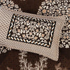 Opal Dark Brown 4 Pillow Multani Bedsheet Set - Khan Tex