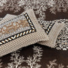 Opal Dark Brown 4 Pillow Multani Bedsheet Set - Khan Tex