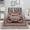 Opal Red 4 Pillow Multani Bedsheet Set - Khan Tex
