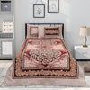 Opal Tea Pink 4 Pillow Multani Bedsheet Set - Khan Tex