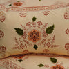 Orange Pulp Cotton Embroidery Bedsheet Set - Khan Tex