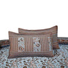 Pearl Khaddar Sapphire 4 Pillow Multani Bedsheet Set - Khan Tex