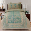 Pearl Khaddar Seagreen 4 Pillow Multani Bedsheet Set - Khan Tex