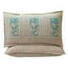 Pearl Khaddar Seagreen 4 Pillow Multani Bedsheet Set - Khan Tex