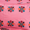 Pink Cultural Cotton Embroidery Bedsheet Set - Khan Tex