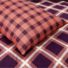 Radiant Check Cotton Printed Bedsheet Set - Khan Tex