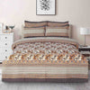 Ronak Black 4 Pillow Multani Bedsheet Set - Khan Tex