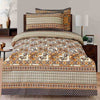 Ronak Black 4 Pillow Multani Bedsheet Set - Khan Tex
