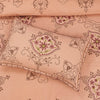 Rose Gold Cotton Embroidery Bedsheet Set - Khan Tex