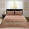 Ruby Khaddar Brown Multani Bedsheet Set - Khan Tex