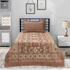 Ruby Khaddar Brown Multani Bedsheet Set - Khan Tex