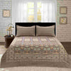 Ruby Khaddar Dark Brown Multani Bedsheet Set - Khan Tex