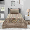 Ruby Khaddar Dark Brown Multani Bedsheet Set - Khan Tex