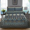 Ruby Khaddar Ferozi Olive Multani Bedsheet Set - Khan Tex