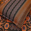 Ruby Khaddar Orange Brown Multani Bedsheet Set - Khan Tex