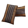 Ruby Khaddar Orange Brown Multani Bedsheet Set - Khan Tex