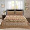 Ruby Khaddar Rust Multani Bedsheet Set - Khan Tex