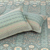 Ruby Khaddar Seagreen Multani Bedsheet Set - Khan Tex