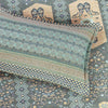 Ruby Khaddar Seagreen Multani Bedsheet Set - Khan Tex