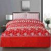 Saffron Cotton Printed Bedsheet Set - Khan Tex