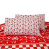 Saffron Cotton Printed Bedsheet Set - Khan Tex