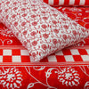 Saffron Cotton Printed Bedsheet Set - Khan Tex