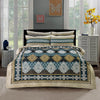 Sapphire Blue 4 Pillow Multani Bedsheet Set - Khan Tex