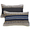 Sapphire Blue 4 Pillow Multani Bedsheet Set - Khan Tex