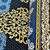 Sapphire Blue 4 Pillow Multani Bedsheet Set - Khan Tex