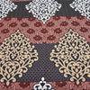 Sapphire Maroon Grey 4 Pillow Multani Bedsheet Set - Khan Tex