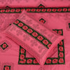 Shell Pink Cotton Embroidery Bedsheet Set - Khan Tex