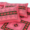 Shell Pink Cotton Embroidery Bedsheet Set - Khan Tex