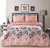 Tea Pink Flora 6Pcs Comforter Set - Khan Tex