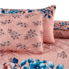 Tea Pink Flora 6Pcs Comforter Set - Khan Tex
