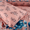Tea Pink Flora 6Pcs Comforter Set - Khan Tex