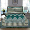 Zircon Sea Green Multani Bed Sheet Set - Khan Tex